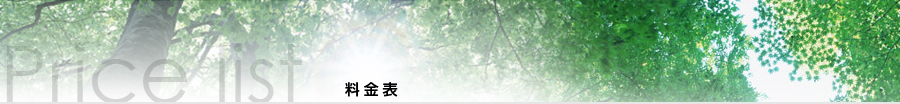料金表